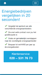 Mobile Screenshot of energiebedrijvenvergelijken.nl