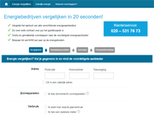 Tablet Screenshot of energiebedrijvenvergelijken.nl